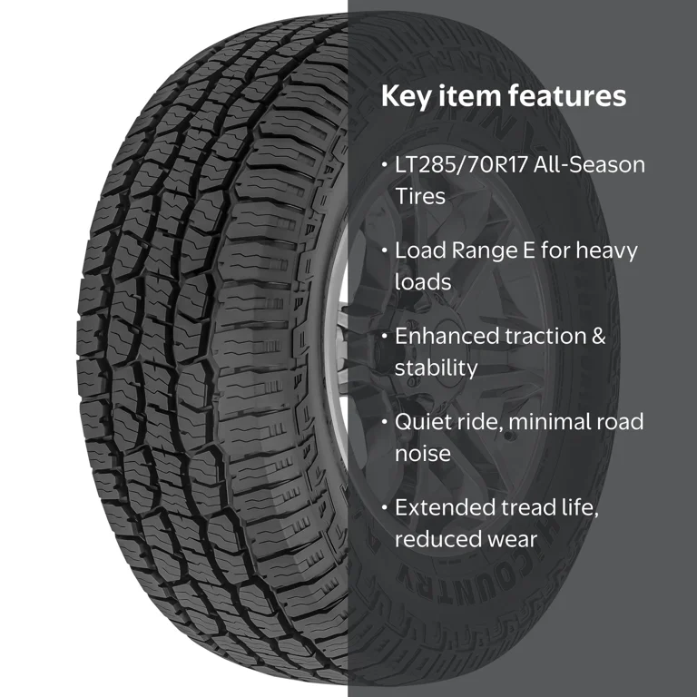 Prinx, All Season LT285/70R17 SUV Crossover Tire, 126/123S E