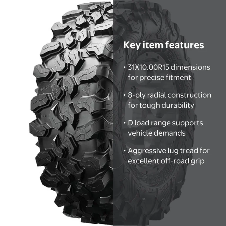 CARNIVORE 「CARNIVORE」 Maxxis ML1 Carnivore 31X10.00R15 D ATV/UTV Tire - Walmart.com