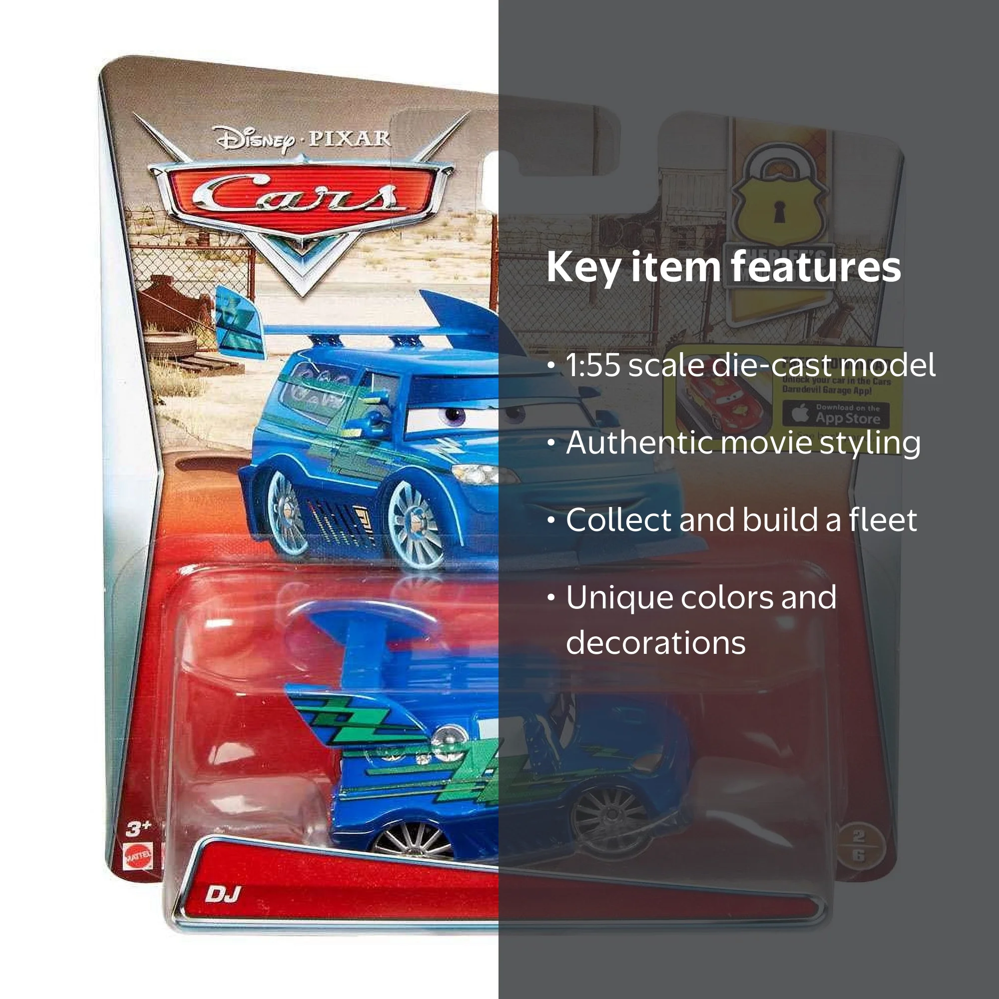 Disney/Pixar Cars Diecast DJ Vehicle, Sheriff's Impound Lot