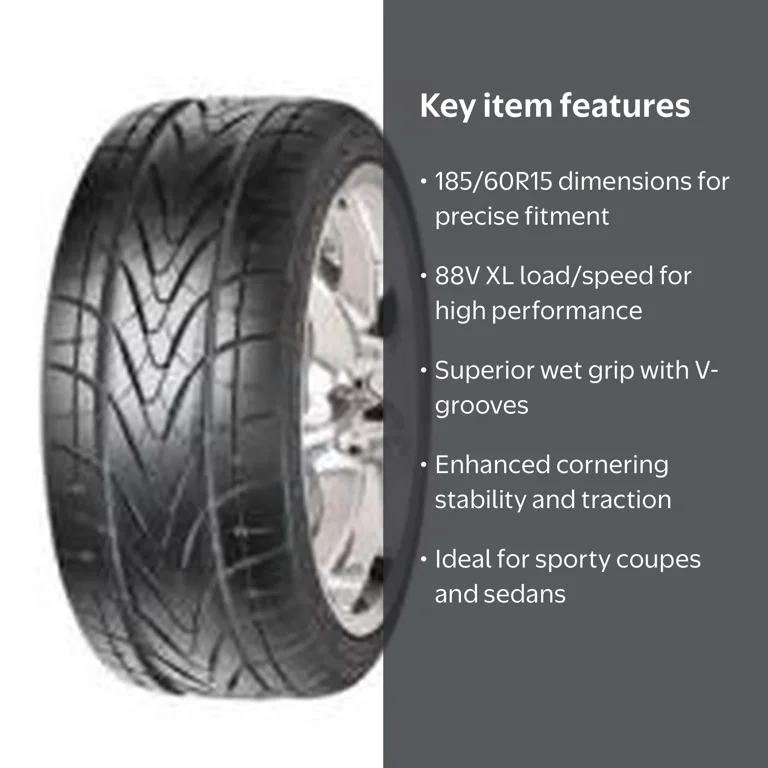 Forceum HEXA-R UHP 185/60R15 88V XL Passenger Tire for Sporty