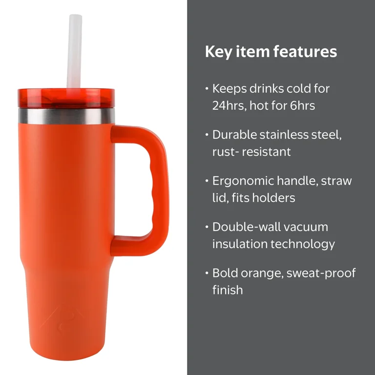 Ozark Trail 30 oz Stainless Steel Insulated Tumbler with Handle