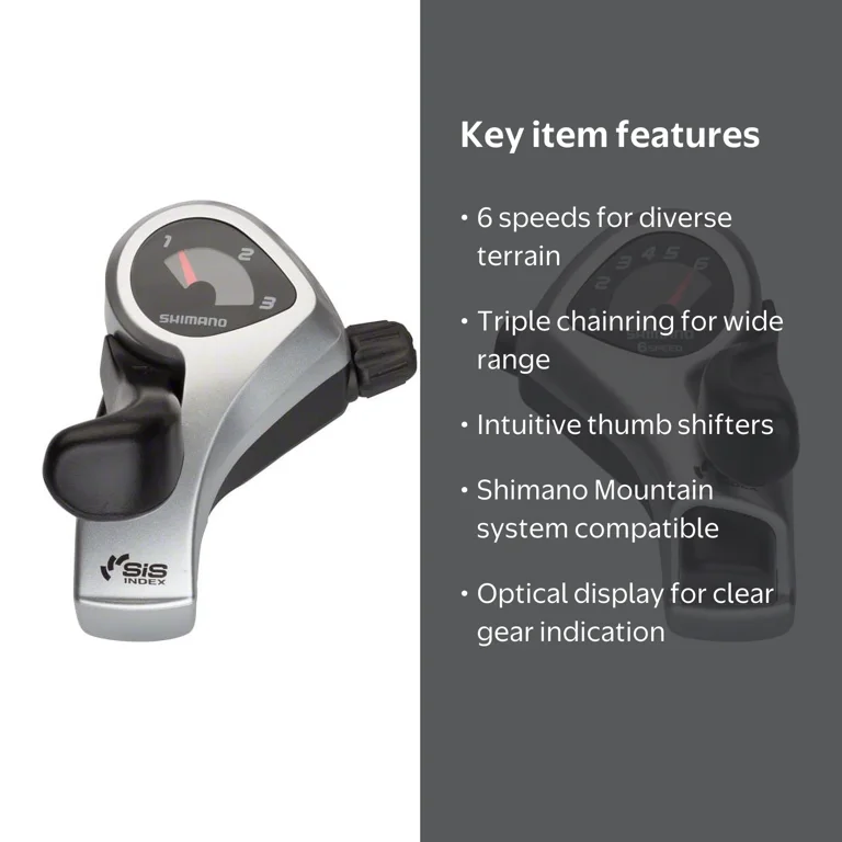 Shimano Tourney SL-TX50 3x6-Speed Thumb Shifter Set - Walmart.com
