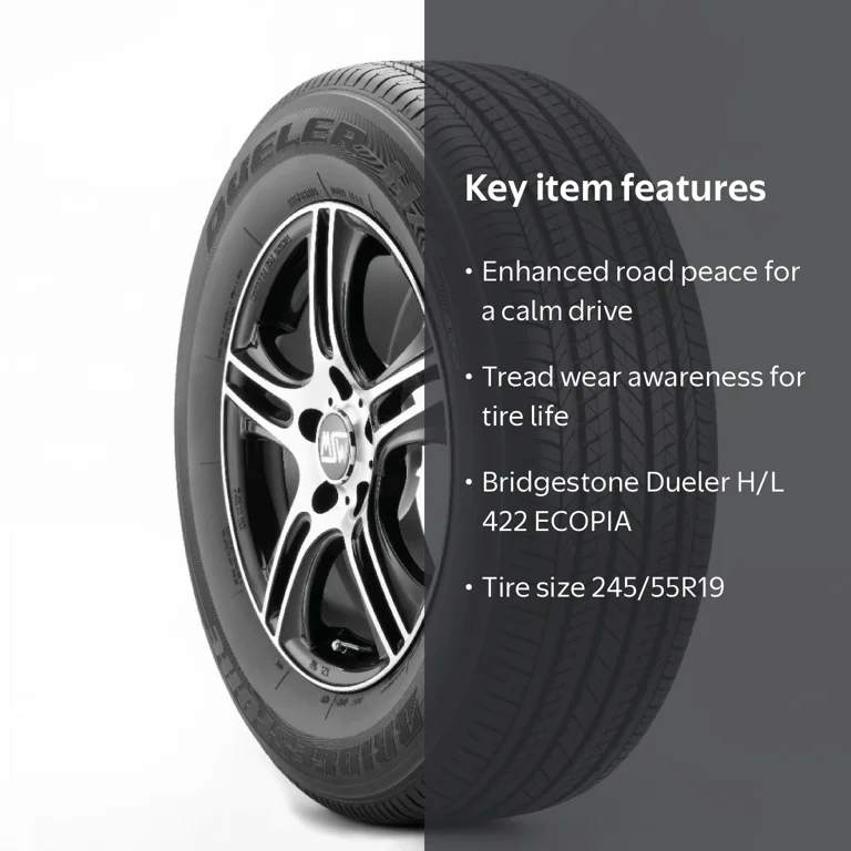 Bridgestone Dueler H/L 422 ECOPIA 245/55R19 103T BSW - Walmart.com