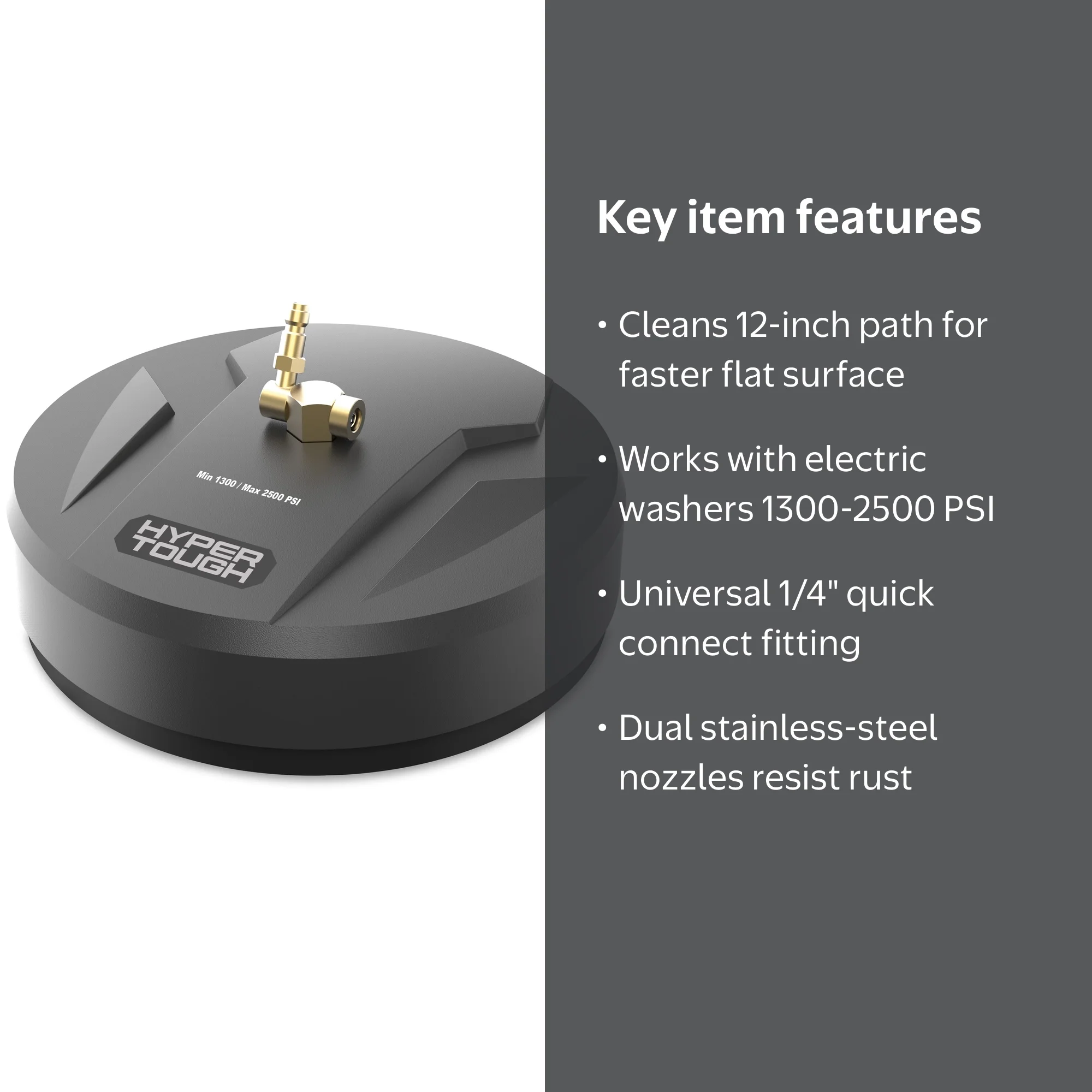 Hyper Tough Surface Cleaner for Pressure Washers 12 Inch Deck