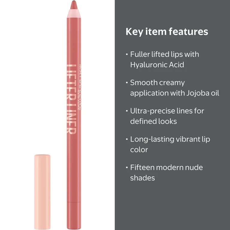 Maybelline Lifter Liner Lip Liner Makeup with Hyaluronic Acid