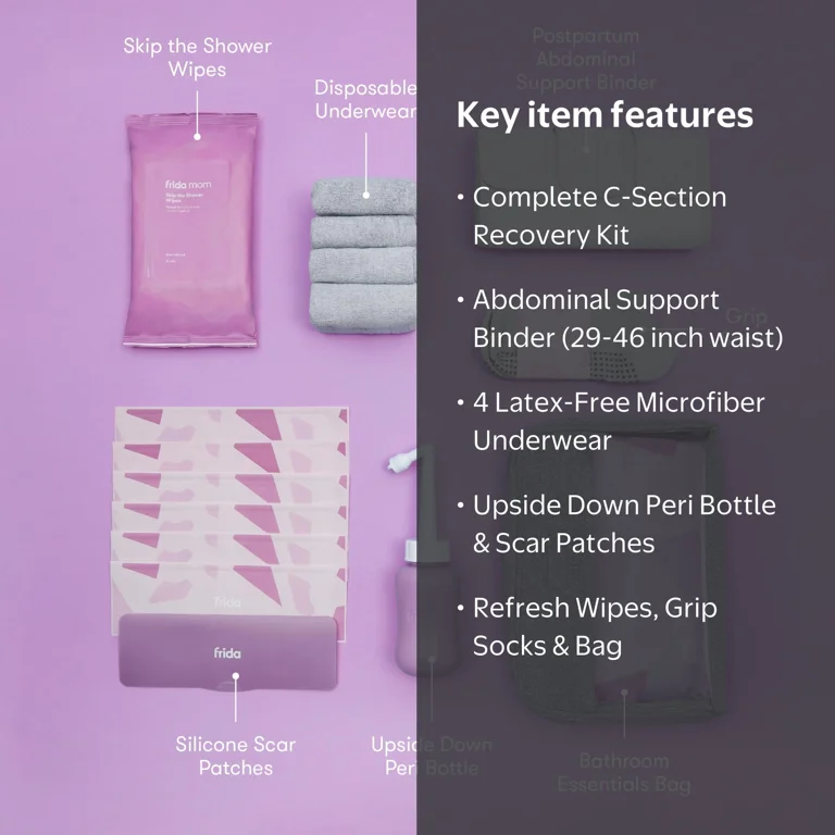 Free Shipping! Frida Mom Postpartum C-Section Recovery Care Kit