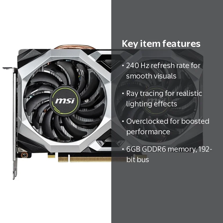 MSI Ventus GeForce RTX 2060 Ventus XS 6G OC Graphics Card