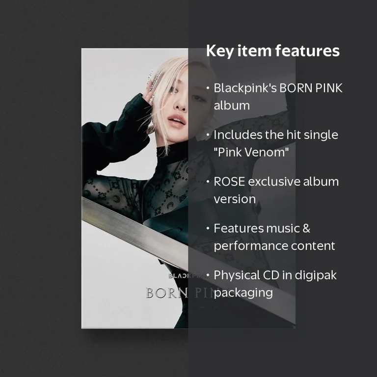 Blackpink - BORN PINK (ROSE Version) - Music & Performance - CD