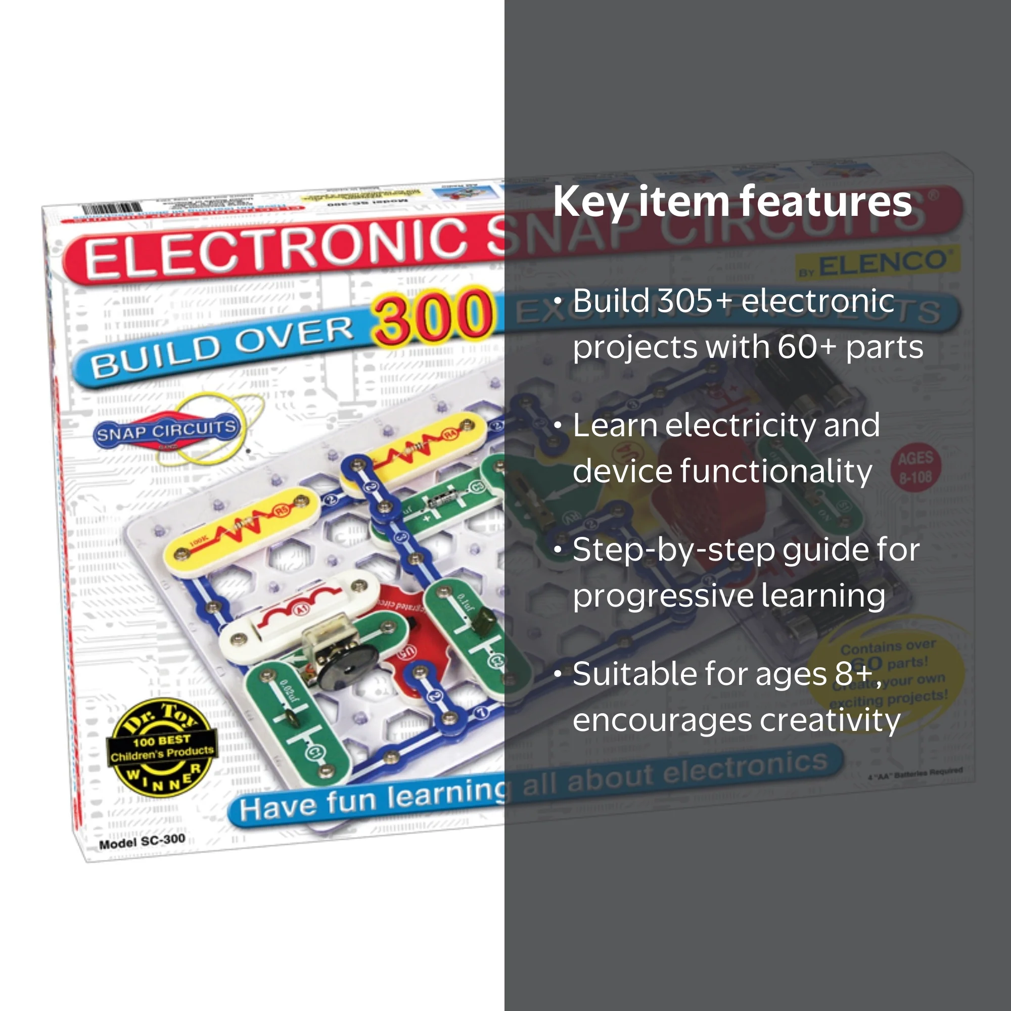 Snap Circuits Classic | STEM Toy for Kids 8+ | Over 300 Projects
