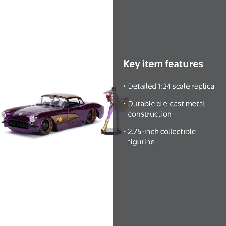 Jada Toys, Die-cast Car, 1957 Chevy Corvette, Batgirl collectible