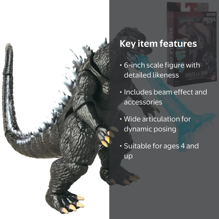 Bandai Namco - Godzilla 2004 Action Figure, 6