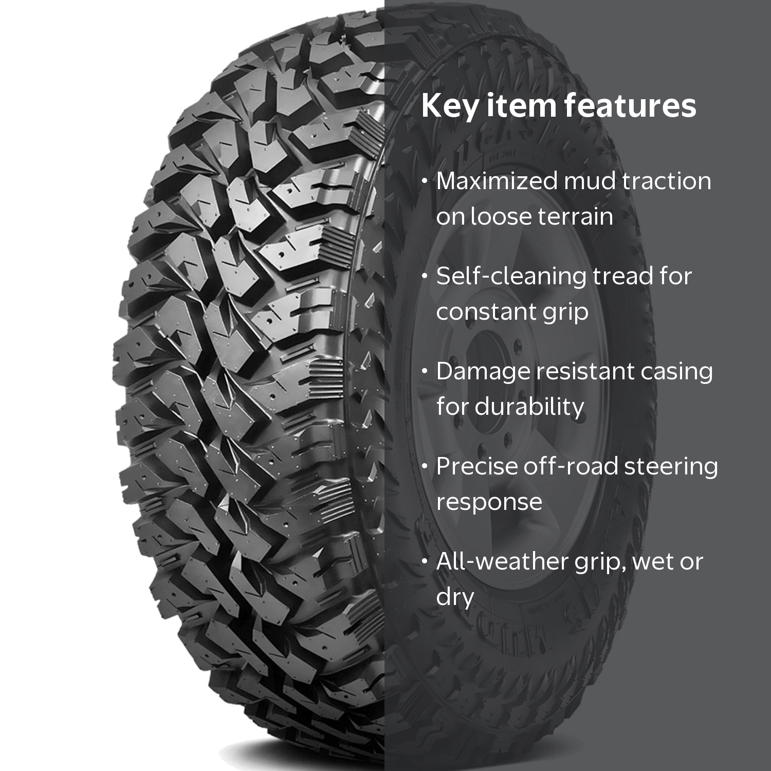 Maxxis Buckshot Mudder II MT-764, Truck Grip, LT 285/75R16, Load E