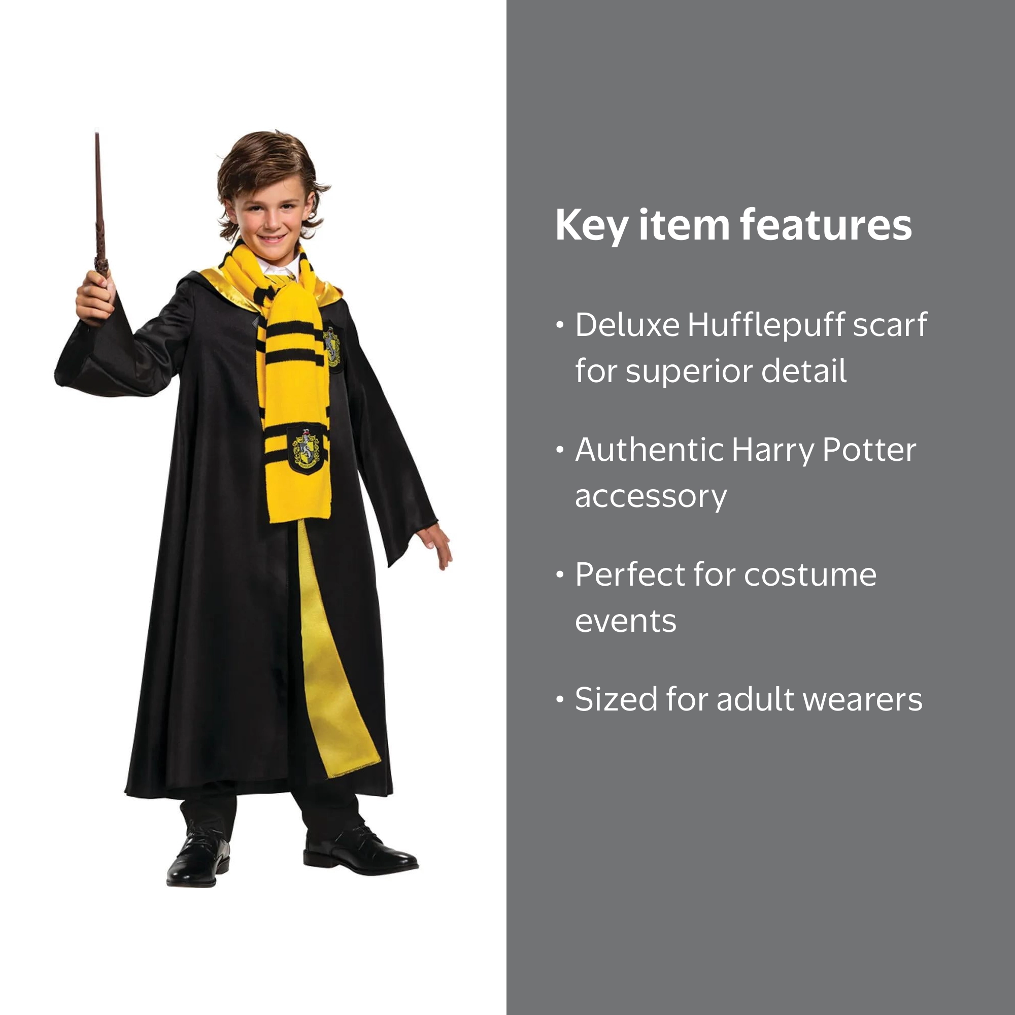 Disguise Deluxe Harry Potter Hogwarts School Hufflepuff Scarf