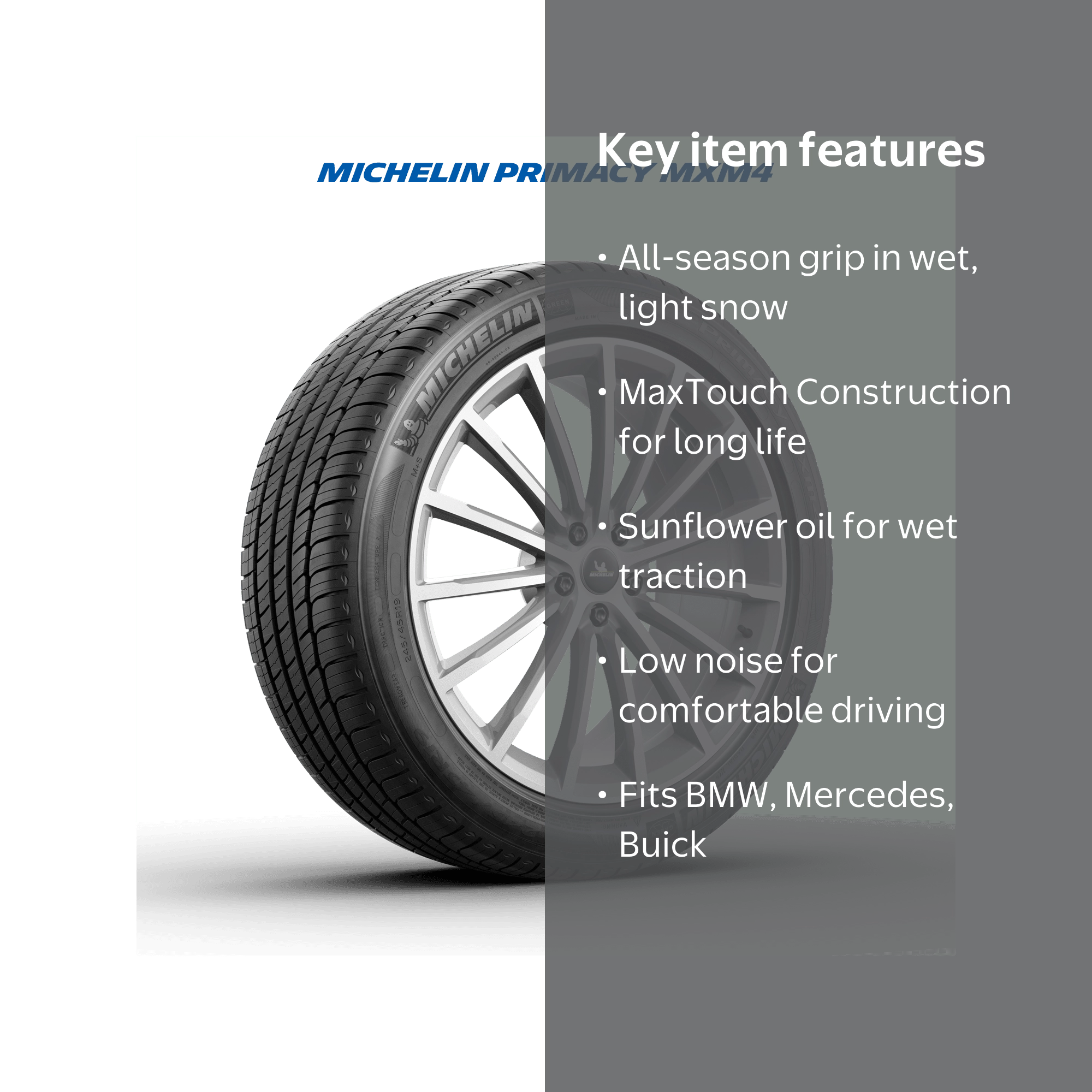 Free Shipping! Michelin Primacy MXM4 All-Season 235/40R19 XL Tire