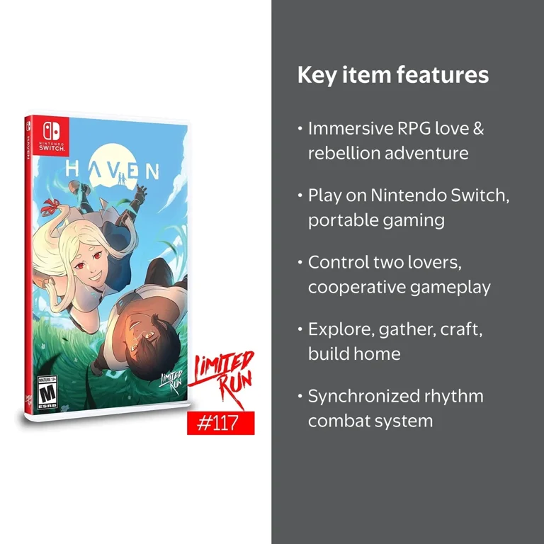 Nintendo Switch Game - Haven: Limited Run #117, Indie Adventure