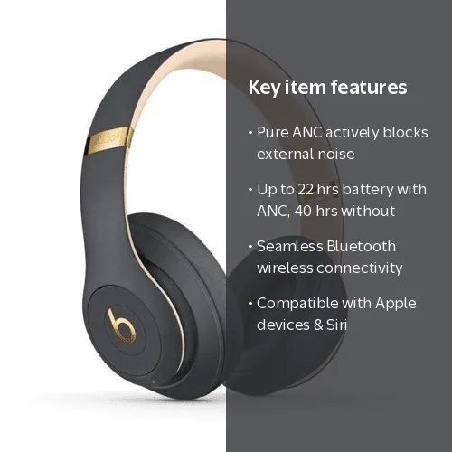 Beats by Dr. Dre, Studio3 Wireless Noise Cancelling Headphones