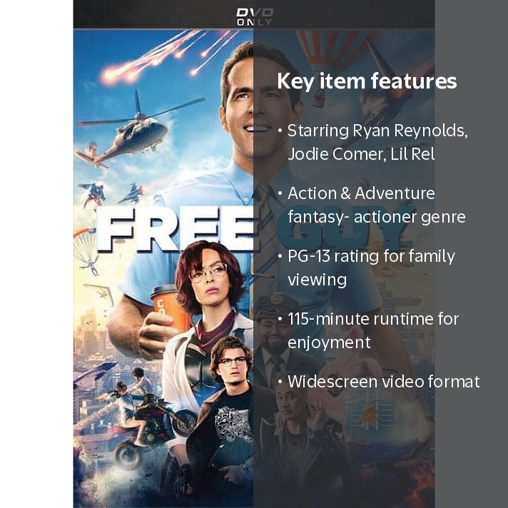 20th Century Studios' Free Guy (DVD) - Action & Adventure Movie