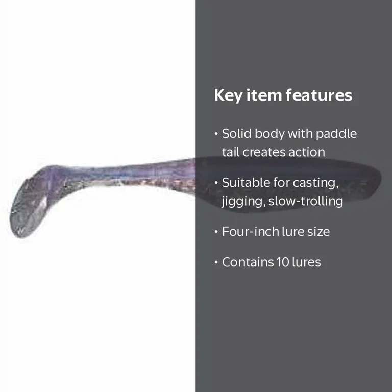 Salt Water Assassin™ 4 in. White Sea Shad 10 ct. Peg - Walmart.com