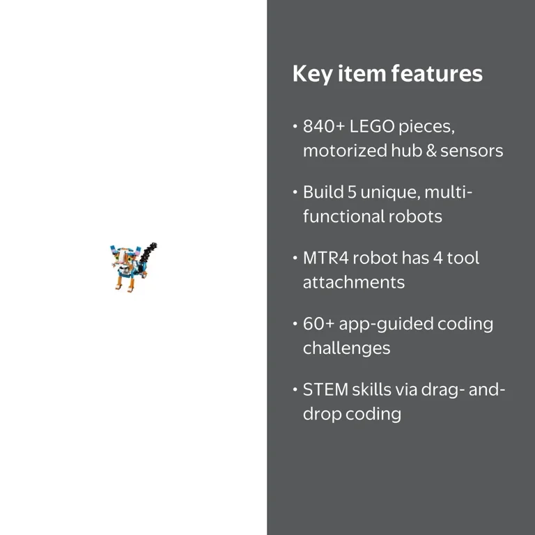 LEGO, BOOST Creative Toolbox 17101 Coding STEM Set - Walmart.com