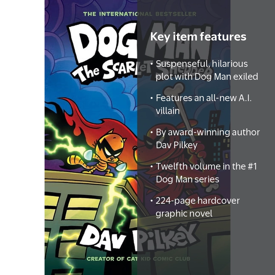 Dog Man Dog Man: The Scarlet Shedder: A Graphic Novel (Dog Man #12