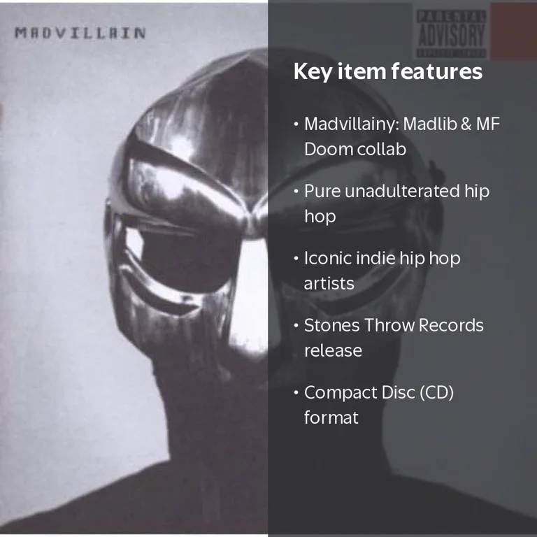 madvillain, Madvillainy, Music & Performance, CD, Hip-Hop Album