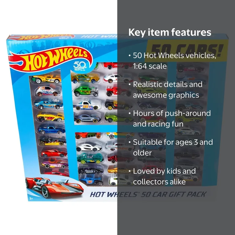 Hot Wheels Ultimate Collectors Gift Pack Car Vehicle Playset (50