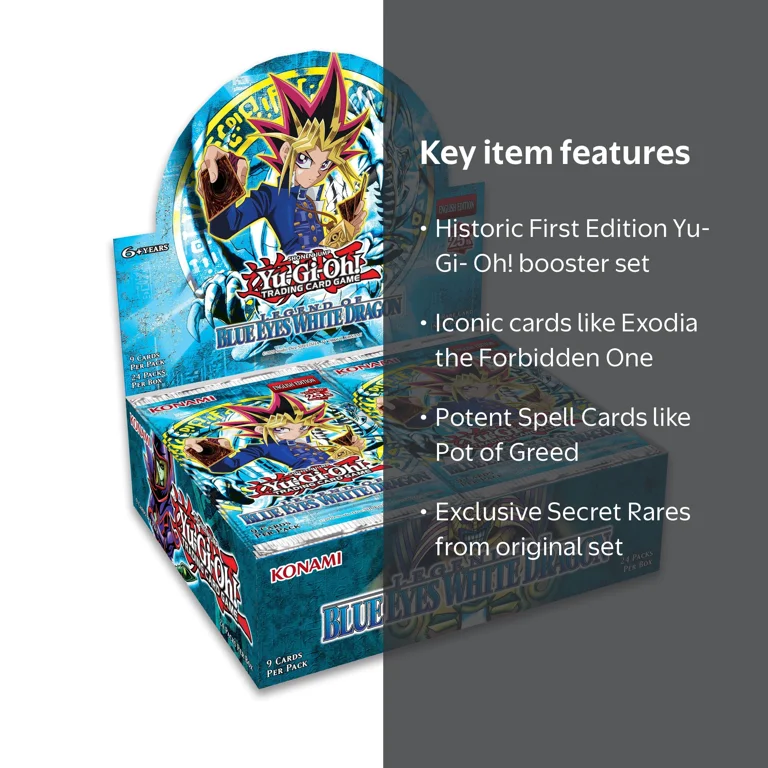 yugioh 25th anniversary legend of blue eyes booster box Yu-Gi-Oh! 25th Anniversary: Legend of Blue-Eyes White Dragon Booster Box