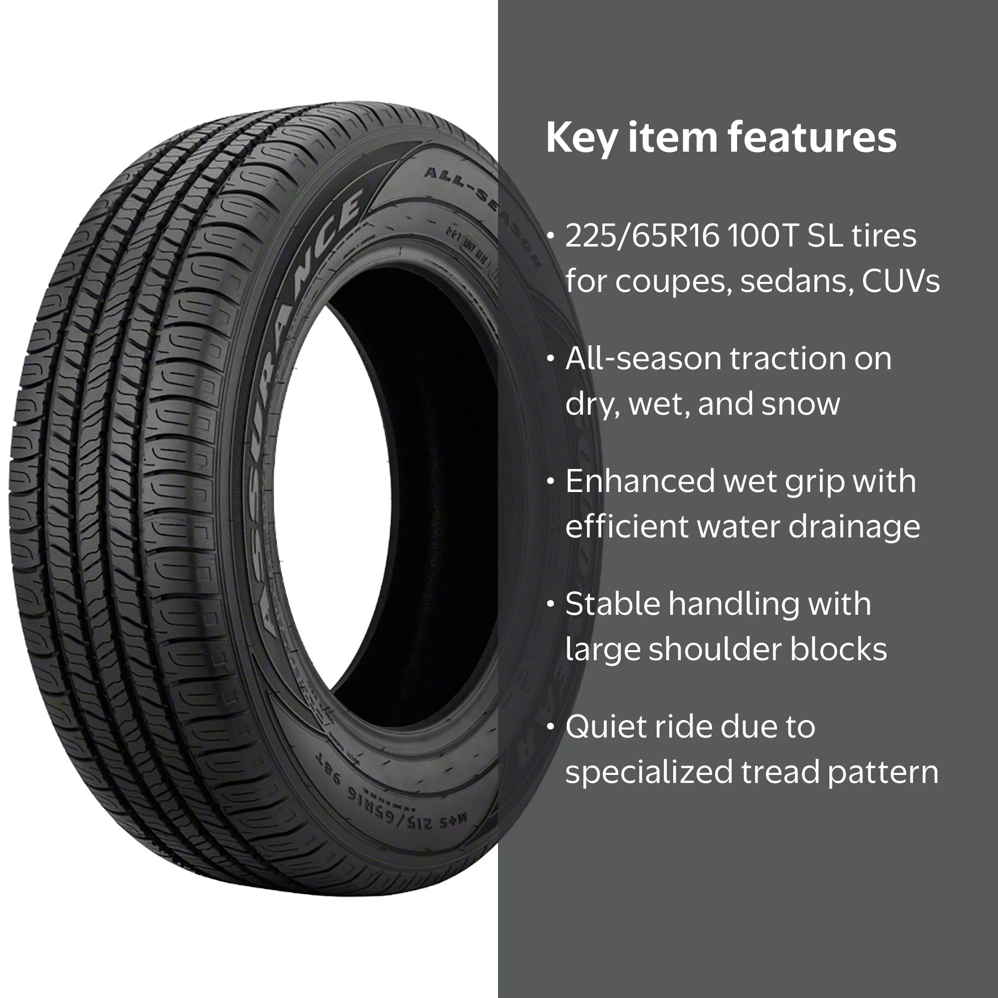 Goodyear Assurance All-Season 225/65R16 100 T Weather Resistant 