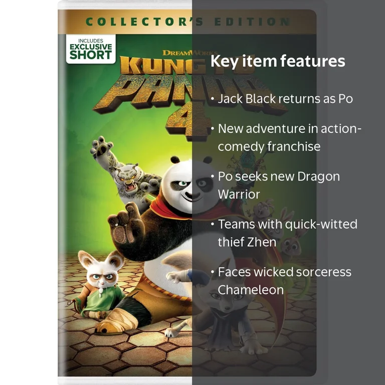 SDS, DVD, Kung Fu Panda 4 PG Animated, Jack Black returns Po SDS, DVD, Kung Fu Panda 4 PG Animated, Jack Black returns Po