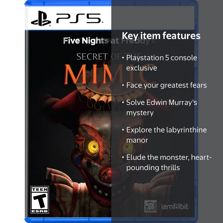 iam8bit, Five Nights at Freddy's Secret of the Mimic, PS5 game