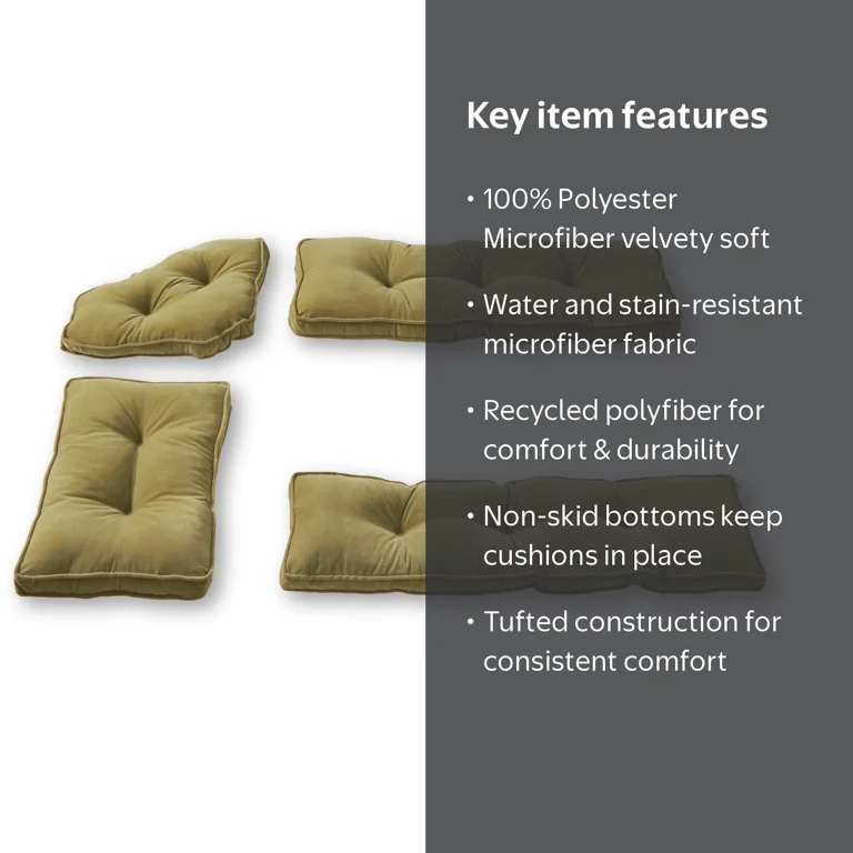 Greendale Home Fashions Hyatt 4-Piece Indoor Breakfast Nook