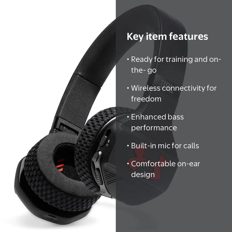 JBL Under Armor Sport Wireless Train On-Ear Headphones Built-in