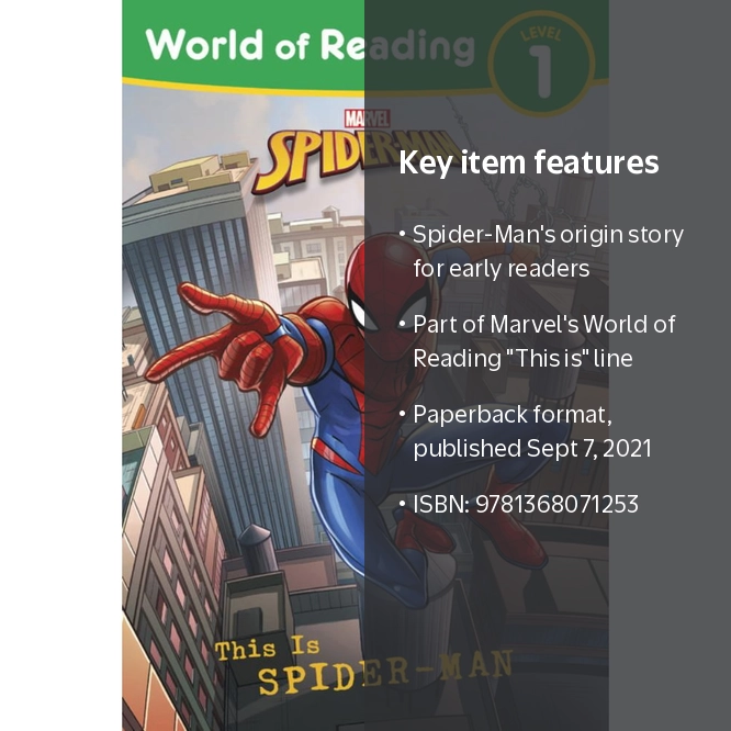 World of Reading Marvel マーベル絵本31冊マイヤペン対応 World of Reading: This Is SpiderMan Paperback with Origin Story