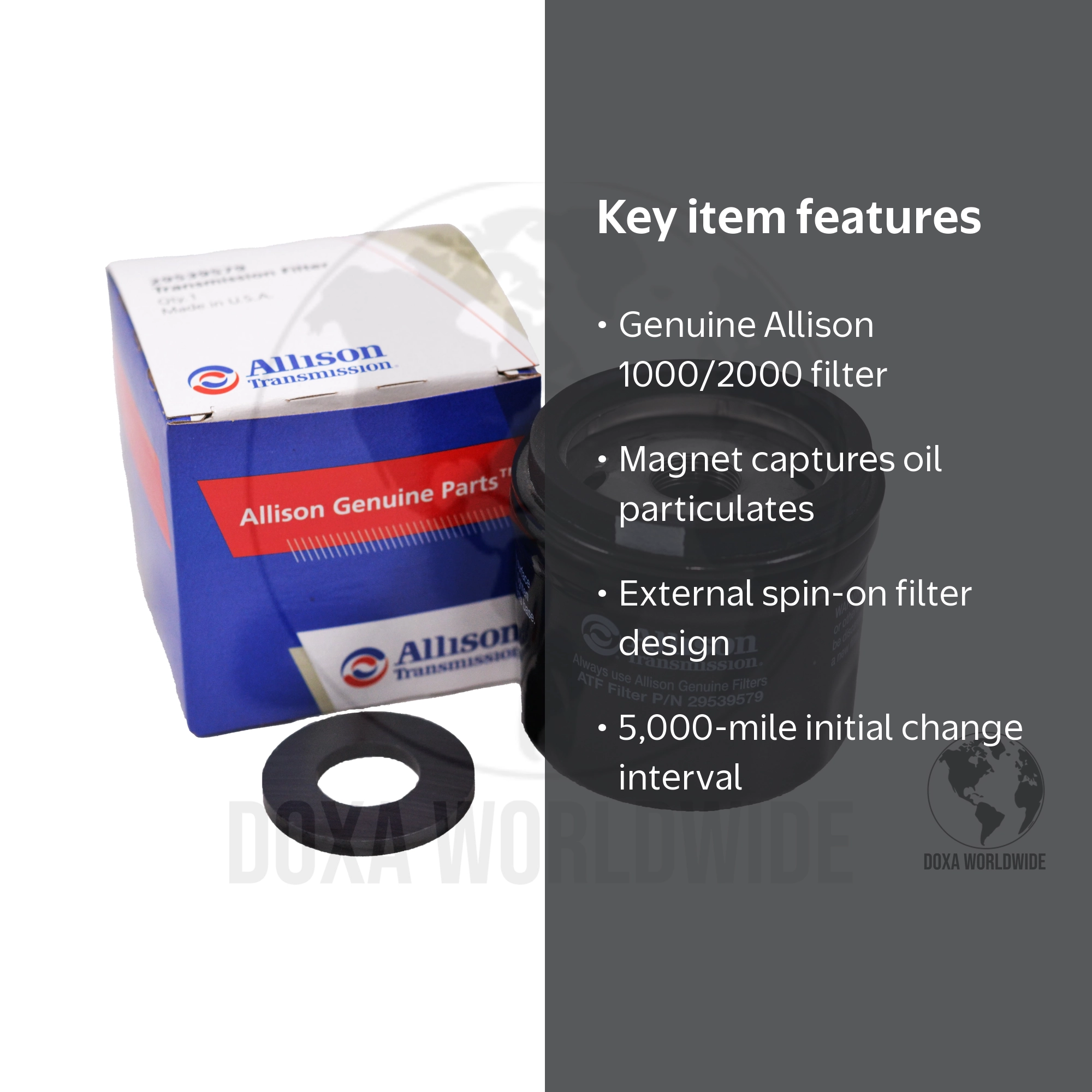 Genuine Allison 29539579 Screw-on External Spin Filter with