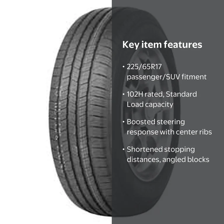 Evoluxx, Passenger Tire, 225/65R17 102H, All-Season Traction