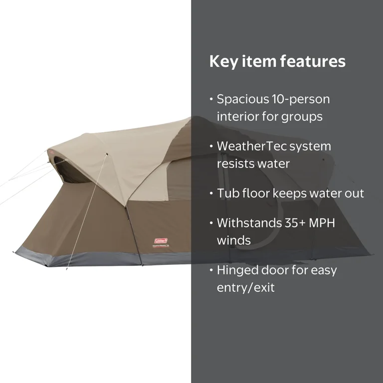 Coleman, 10-Person Tent, WeatherMaster¬Æ Dome, WeatherTec‚Ñ
