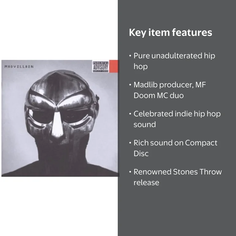 Madvillain - Madvillainy - Music & Performance - CD - Walmart.com