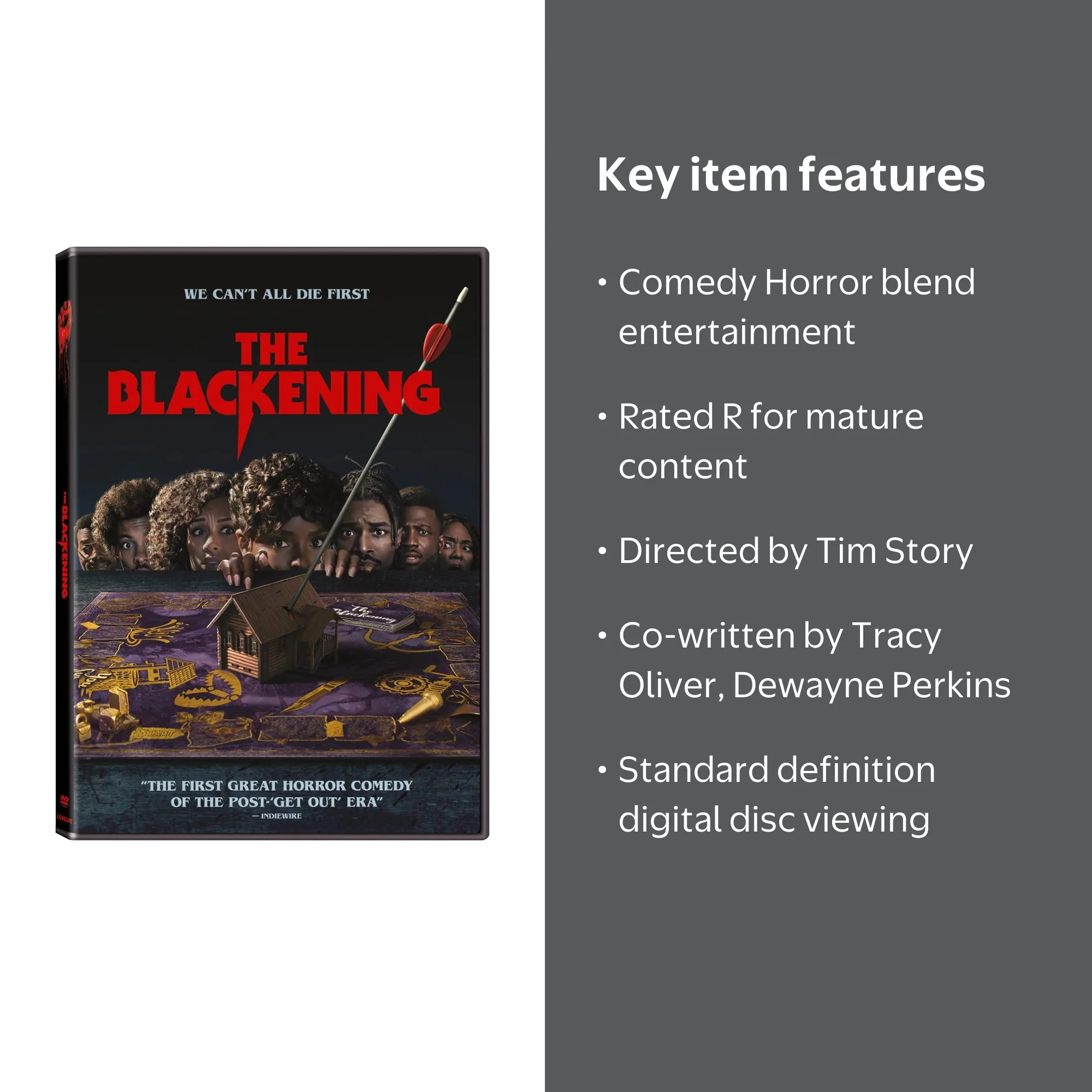 Lionsgate The Blackening DVD, Rated R, Comedy Horror - Walmart.com