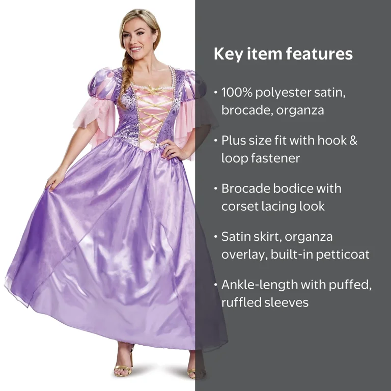ladies rapunzel fancy dress Adult Rapunzel Outfit Fancy Dress Cosplay Costume Princess Fairytale Tangled