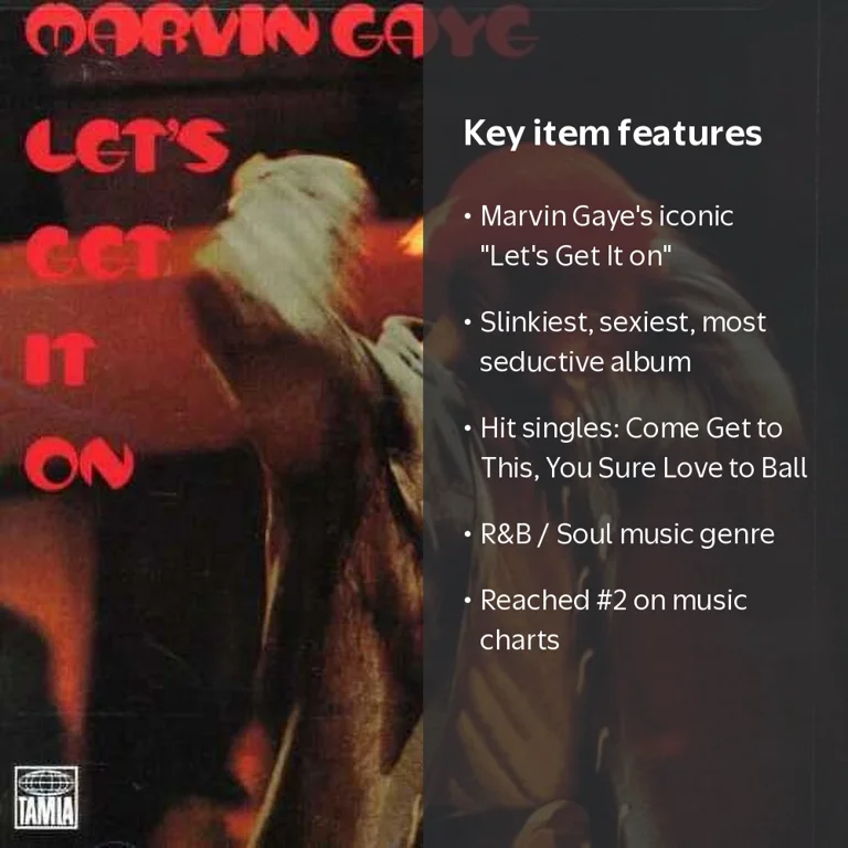 Marvin Gaye - Let's Get It on - Music & Performance - CD - Walmart.com