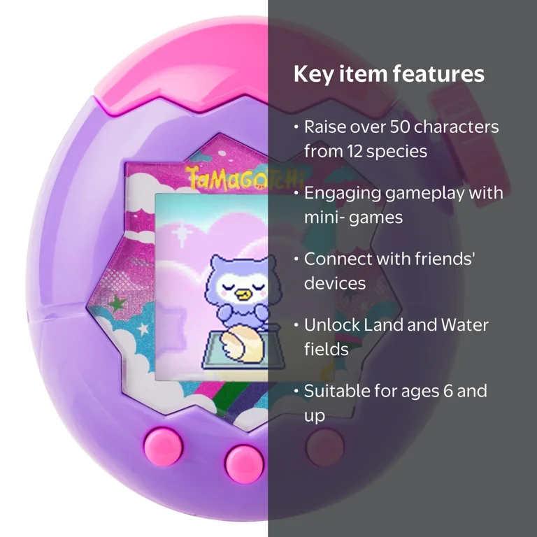 Tamagotchi Paradise - Purple Sky Digital Pet - Walmart.com