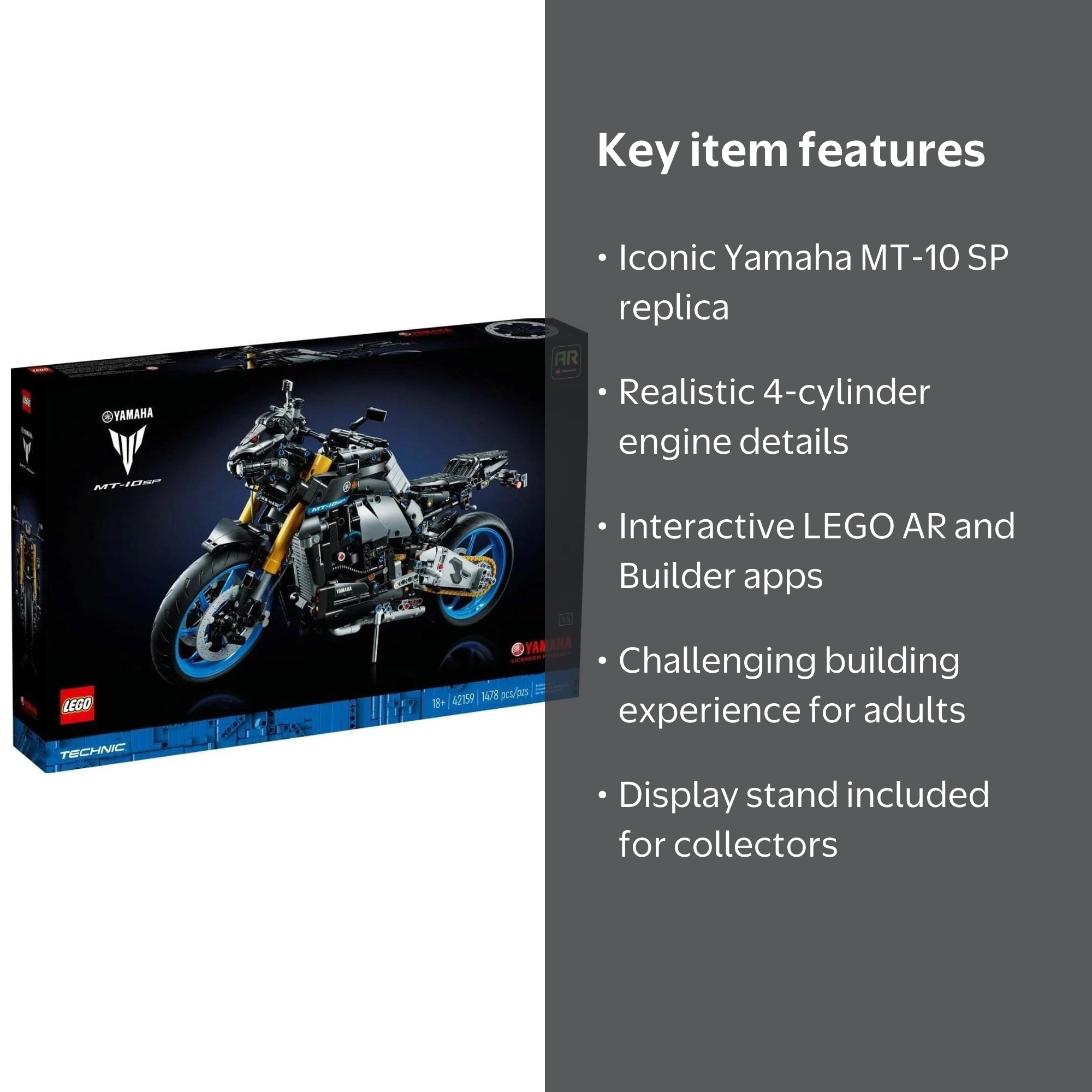 LEGO Technic Yamaha MT-10 SP 42159, Advanced Hyper Naked