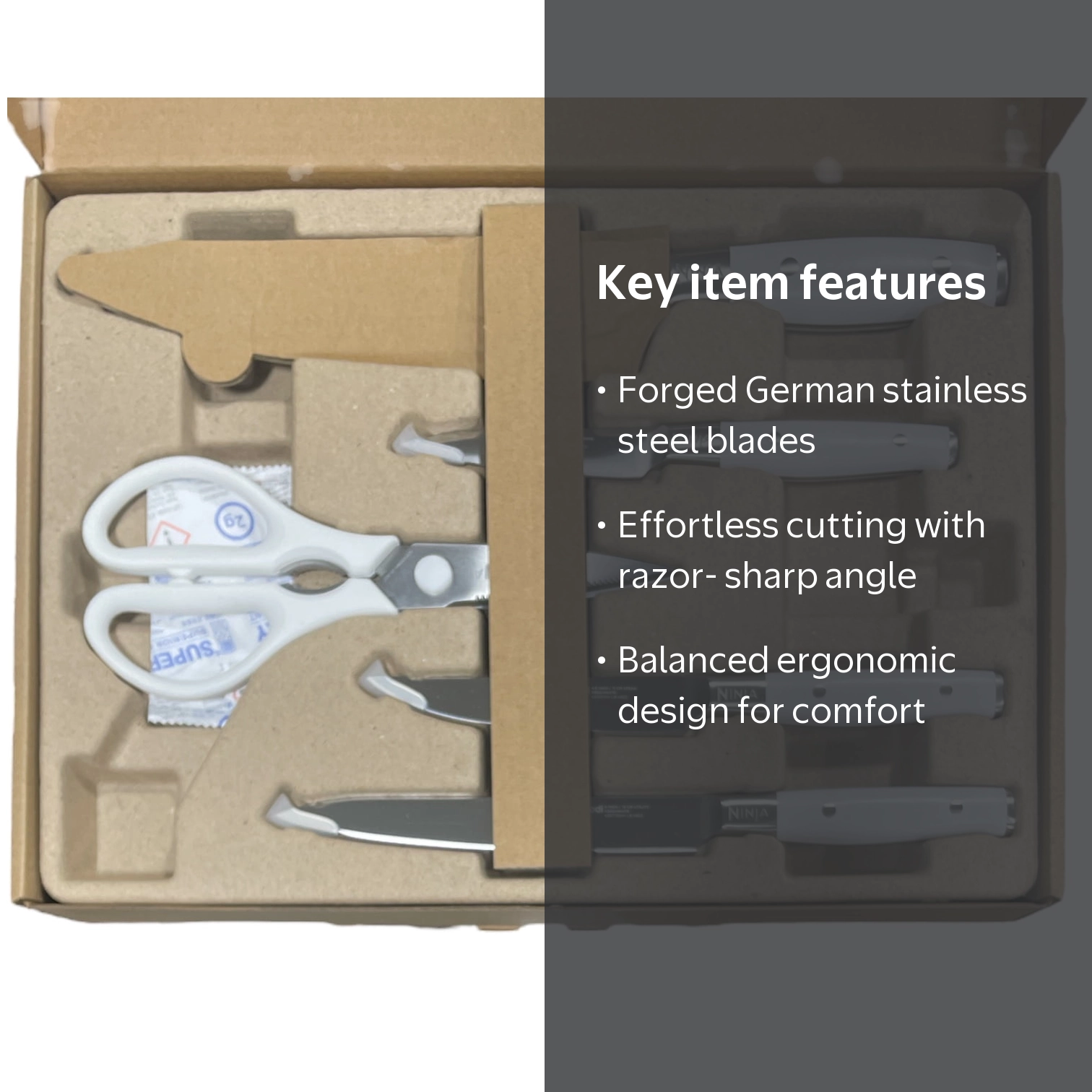 ブギウギ☆Night グッズセット Ninja Foodi NeverDull 12 Pc Knife System, German Stainless Steel
