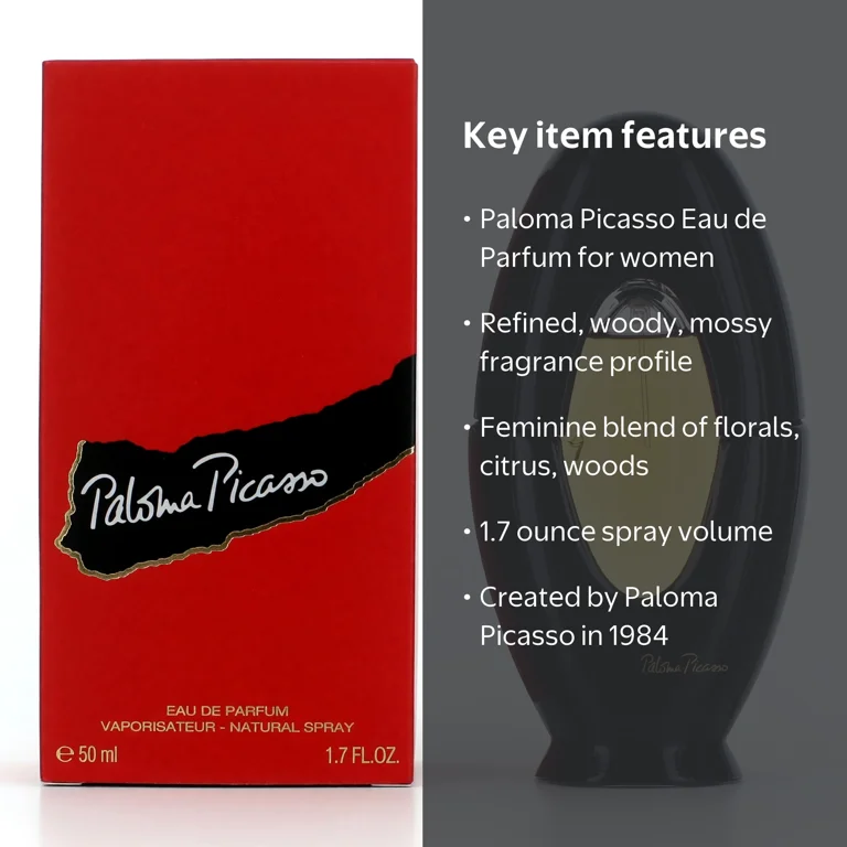 Paloma Picasso Eau de Parfum Perfume Femme for Women 1.7oz