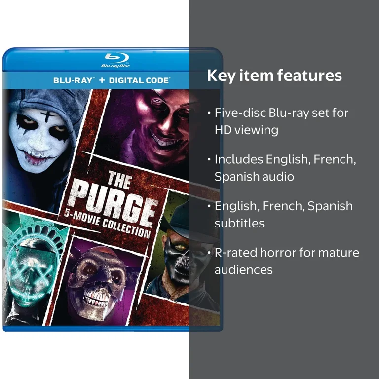 Universal Studios: The Purge 5-Movie Collection, Blu-ray Horror