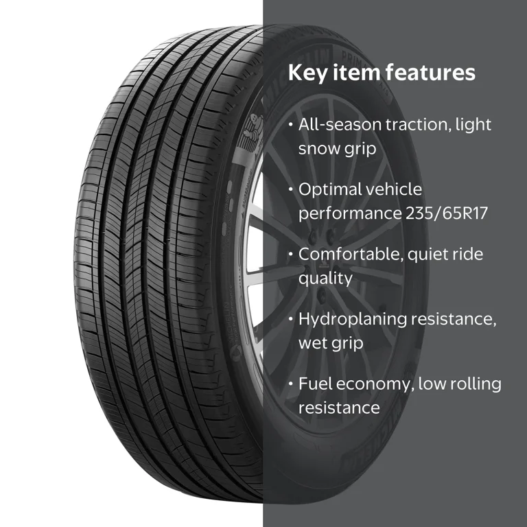 MICHELIN Primacy 235/65R17 4本セット バリ溝 Michelin, Primacy All Season All-Season Tire, 235/65R17 104H