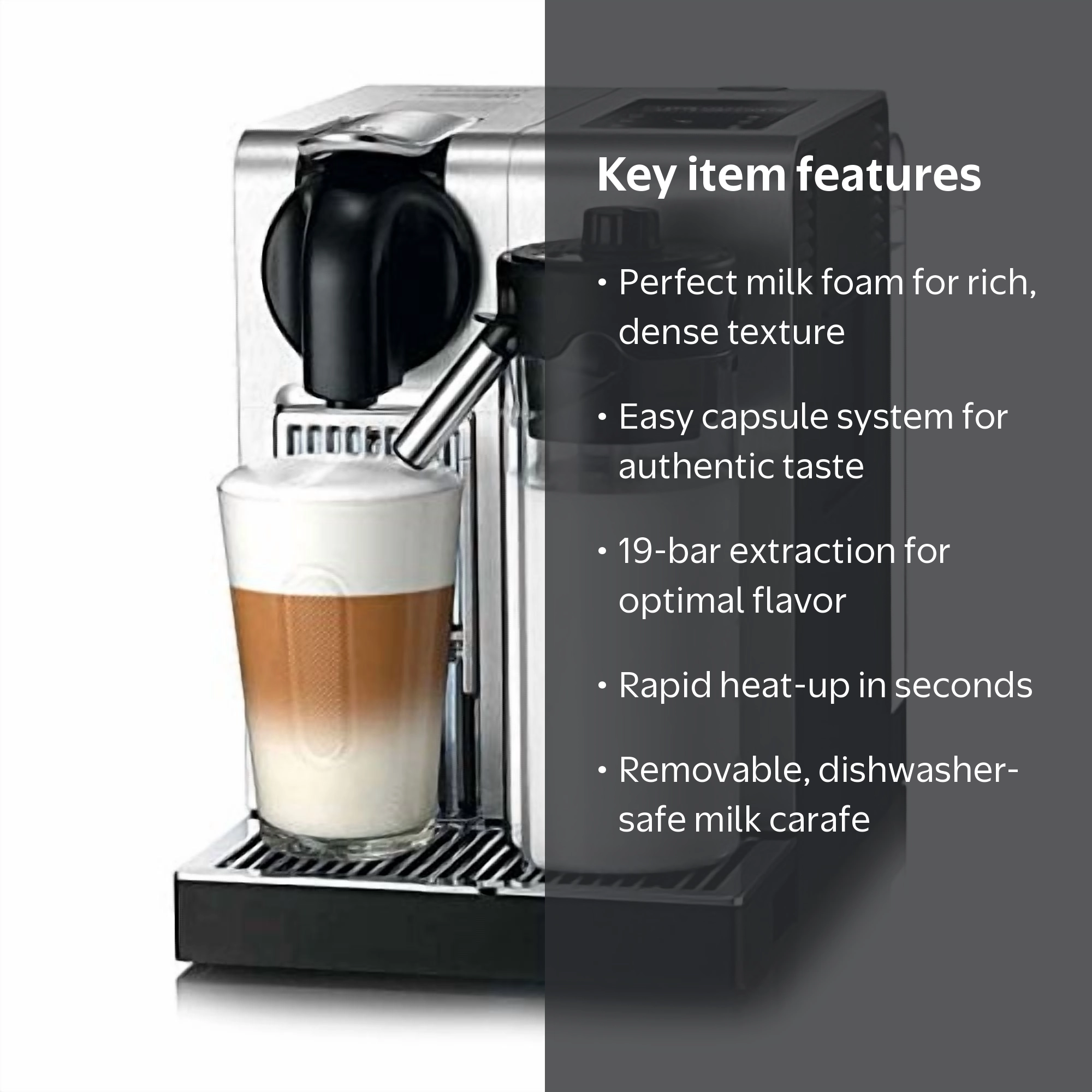 DeLonghi EN750MB Lattissima Pro Nespresso Capsule Espresso