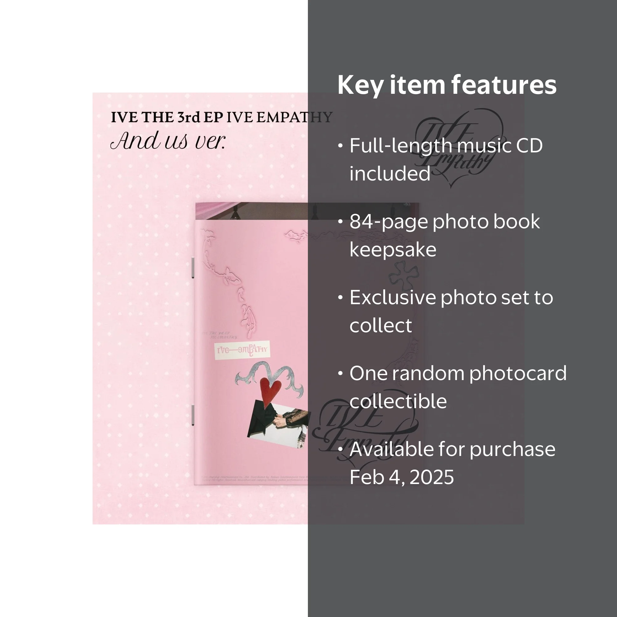 IVE - [IVE EMPATHY] 3rd EP Album AND US Version - Walmart.com