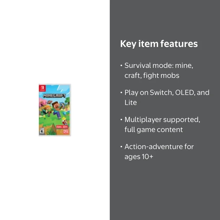 Minecraft Standard Edition, Nintendo Switch, OLED Model, Switch