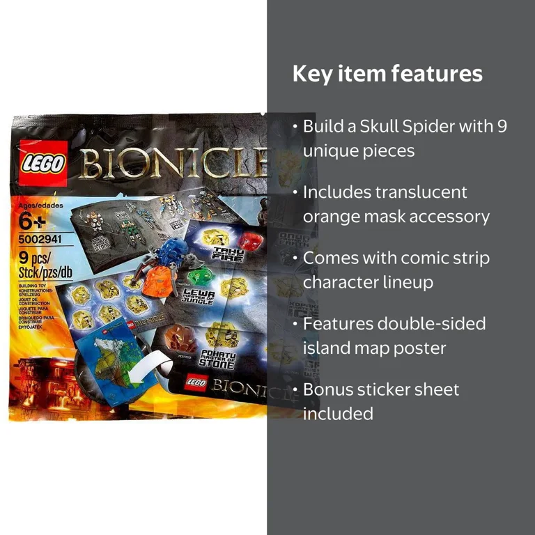 LEGO Bionicle Hero 9 Piece Building Set 5002941 - Walmart.com
